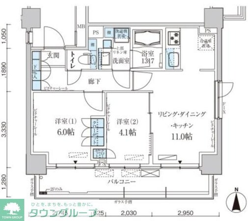 パークアクシス菊川ステーションゲートの物件間取画像